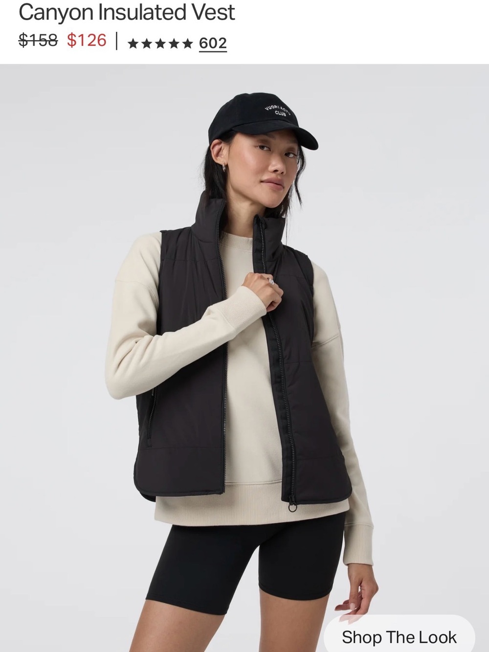 Vuori Canyon Insulated Vest - Black